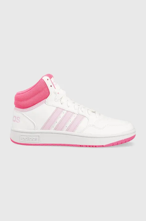 Παιδικά αθλητικά παπούτσια adidas Originals HOOPS MID 3.0 K χρώμα: άσπρο
