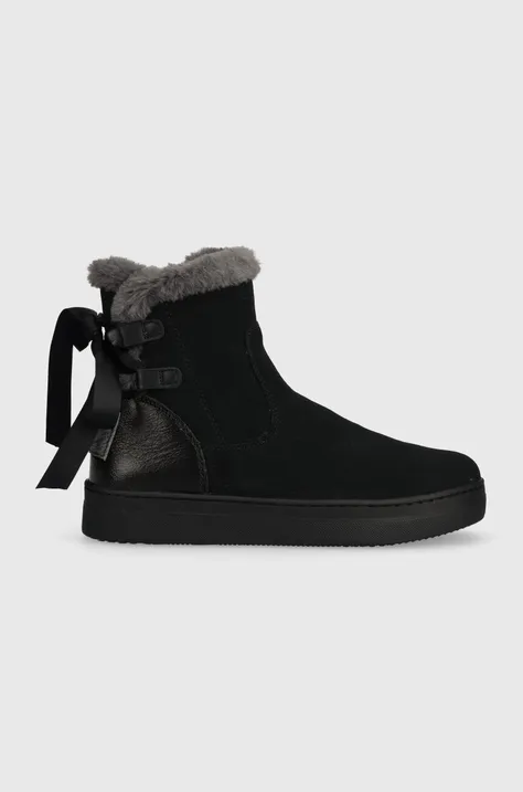 Detské zimné topánky Garvalin čierna farba