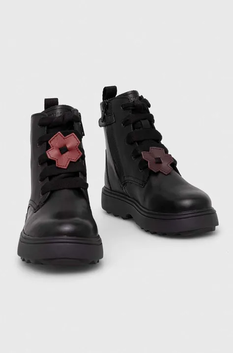Detské kožené topánky Camper TWS Kids čierna farba