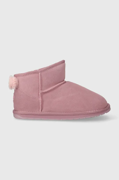 Μπότες χιονιού σουέτ για παιδιά Emu Australia K12953 Rigel Kids χρώμα: ροζ