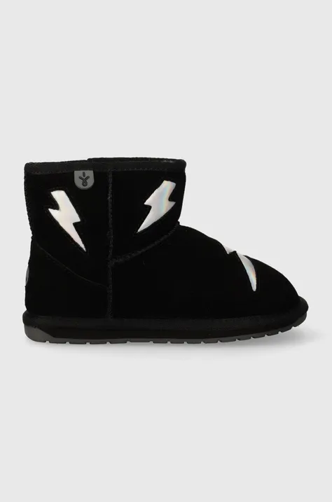 Μπότες χιονιού σουέτ για παιδιά Emu Australia K12985 Barton Lightning χρώμα: μαύρο