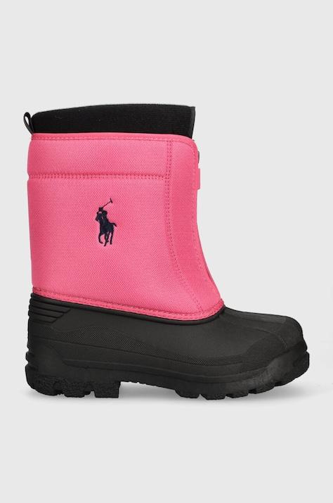 Детские сапоги Polo Ralph Lauren цвет фиолетовый