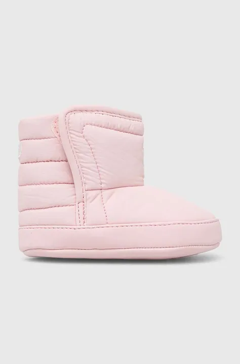 Dětské boty Polo Ralph Lauren růžová barva