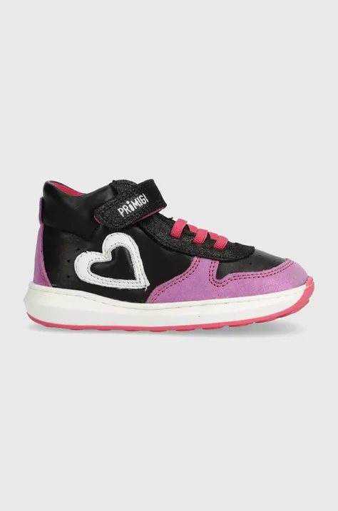 Primigi sneakersy skórzane dziecięce kolor fioletowy