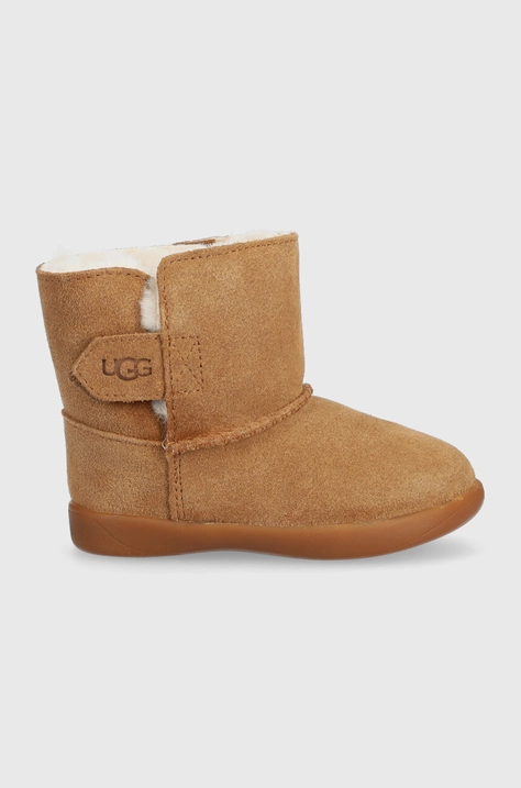 Μπότες χιονιού σουέτ για παιδιά UGG T KEELAN χρώμα: μπεζ