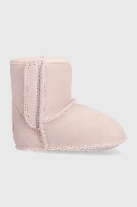 Μπότες χιονιού σουέτ για παιδιά UGG I BABY CLASSIC G χρώμα: ροζ