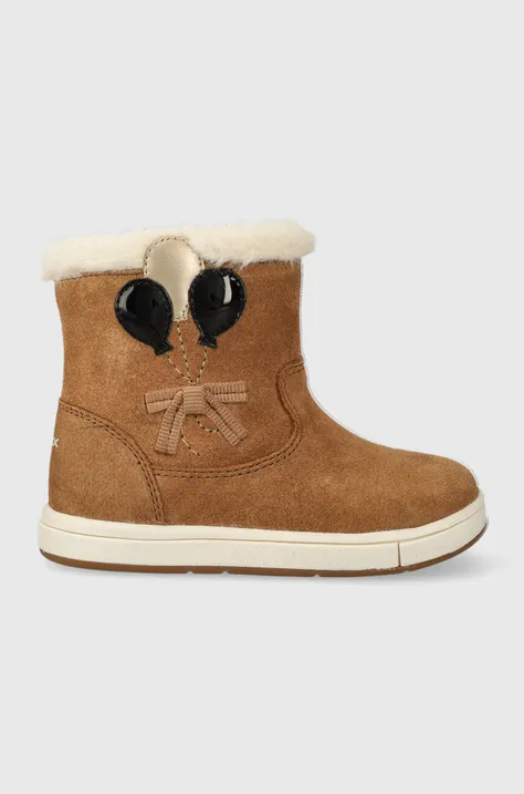 Dječje cipele za snijeg od brušene kože Geox boja: smeđa