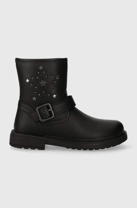 Дитячі зимові черевики Geox колір чорний
