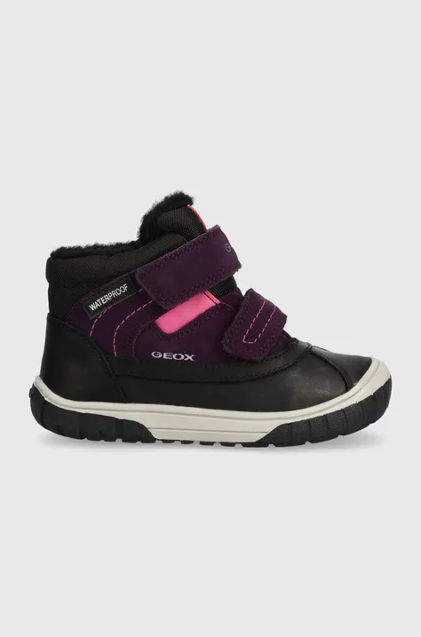 Geox buty zimowe dziecięce B262LD 022FU B OMAR WPF kolor fioletowy