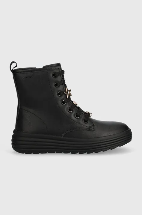 Zimné topánky Geox čierna farba