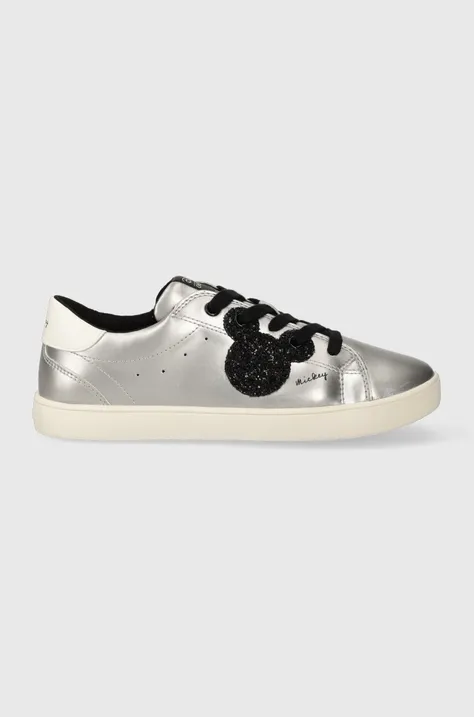 Geox sneakers pentru copii x Disney culoarea argintiu