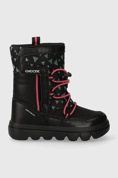 Geox cizme de iarna copii J36HWC 0BCMN J WILLABOOM B A culoarea negru