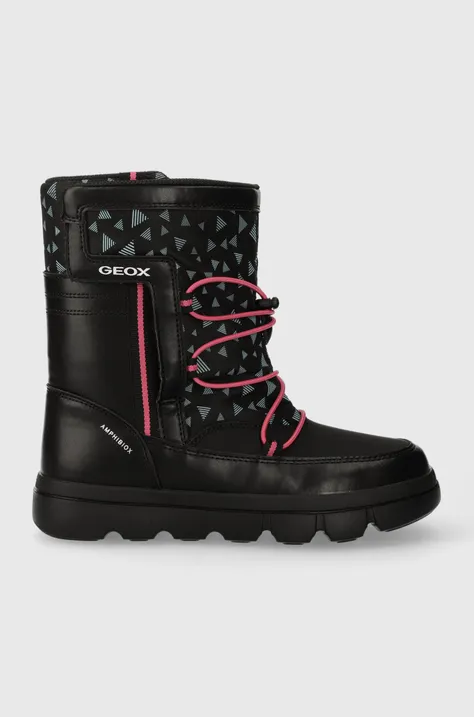 Παιδικές μπότες χιονιού Geox χρώμα: μαύρο
