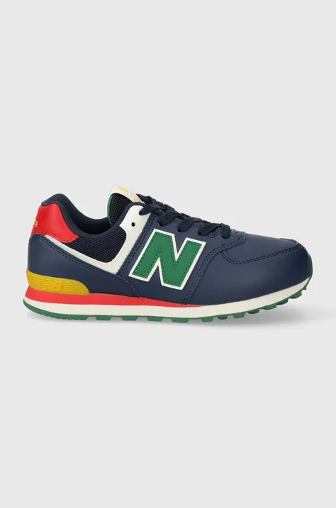 Detské tenisky New Balance GC574CT tmavomodrá farba