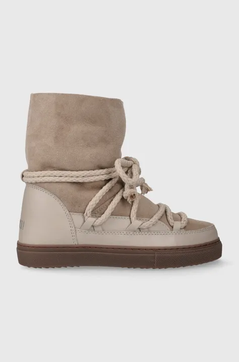 Dječje cipele za snijeg od brušene kože Inuikii boja: bež