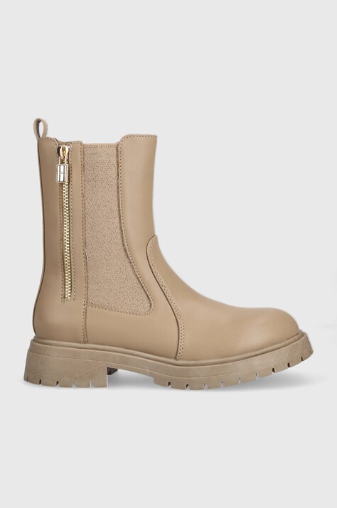 Tommy Hilfiger botine copii culoarea bej