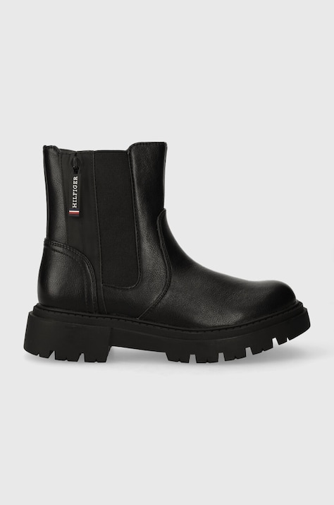 Детские ботинки Tommy Hilfiger цвет чёрный