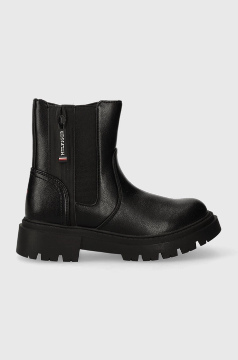 Tommy Hilfiger botine copii culoarea negru