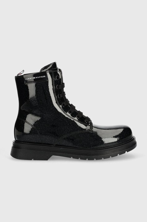 Tommy Hilfiger bocanci copii culoarea negru