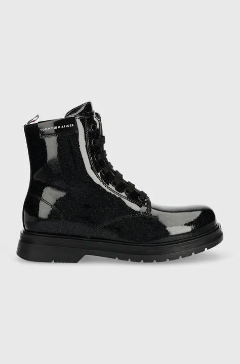 Дитячі черевики Tommy Hilfiger колір чорний