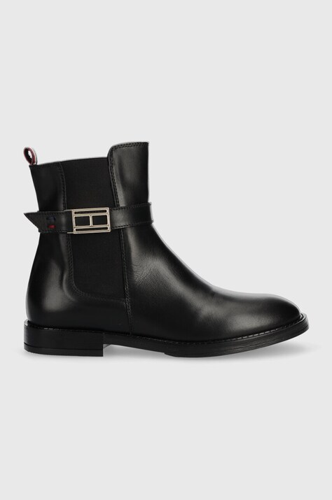 Tommy Hilfiger botine copii culoarea negru