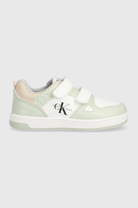 Calvin Klein Jeans sneakers pentru copii culoarea verde