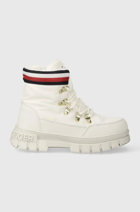 Дитячі зимові черевики Tommy Hilfiger колір білий