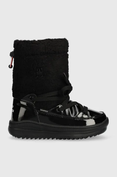 Παιδικές μπότες χιονιού Tommy Hilfiger χρώμα: μαύρο