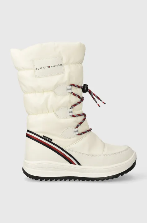 Dětské sněhule Tommy Hilfiger béžová barva