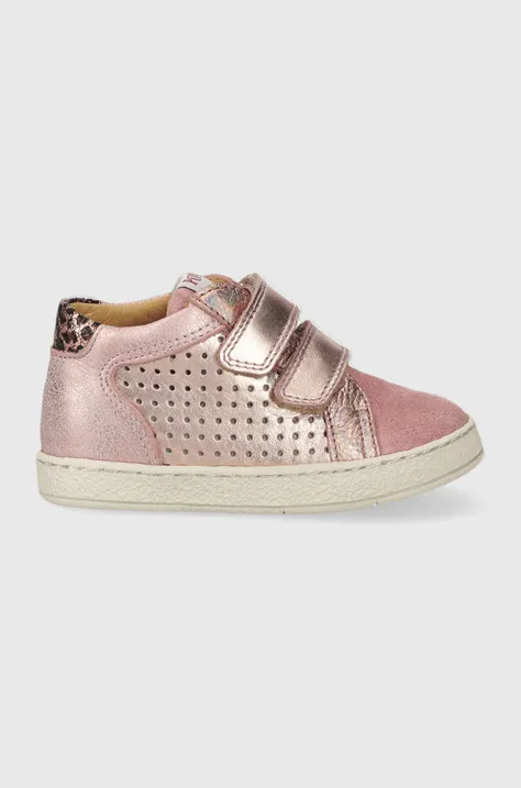 Παιδικά κλειστά παπούτσια Pom D'api MOUSSE EASY PERFO χρώμα: ροζ