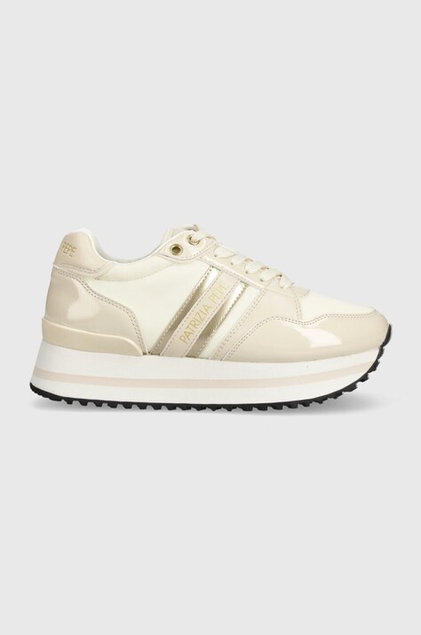 Patrizia Pepe sneakers pentru copii culoarea bej