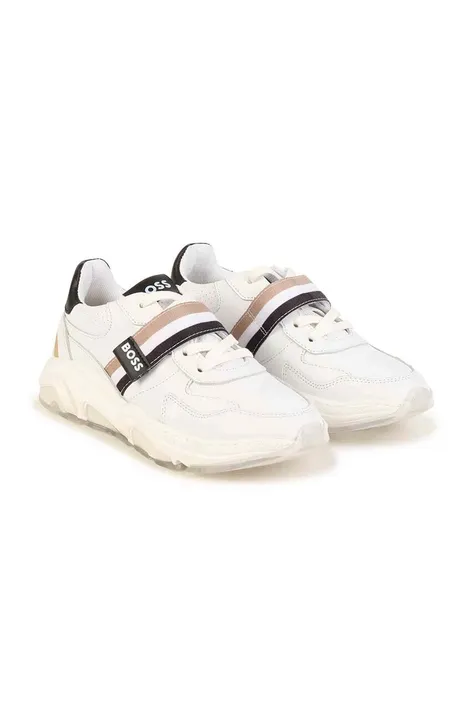 Παιδικά αθλητικά παπούτσια BOSS χρώμα: άσπρο