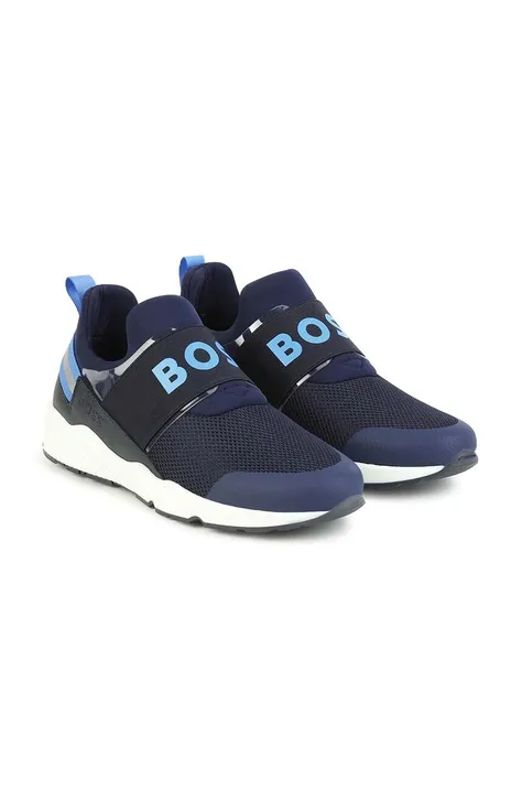Παιδικά αθλητικά παπούτσια BOSS χρώμα: ναυτικό μπλε