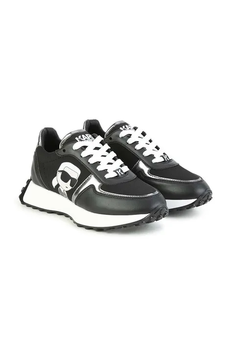 Παιδικά αθλητικά παπούτσια Karl Lagerfeld χρώμα: μαύρο