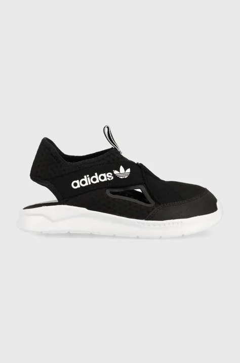 Otroški sandali adidas Originals 36 SANDAL C črna barva
