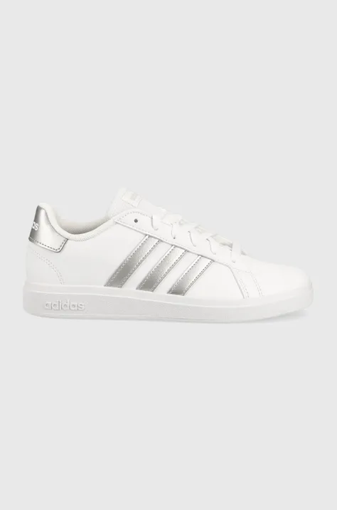 adidas sneakers pentru copii GRAND COURT culoarea alb