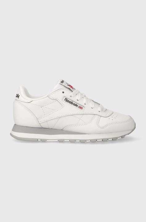 Detské tenisky Reebok Classic CL LTHR biela farba