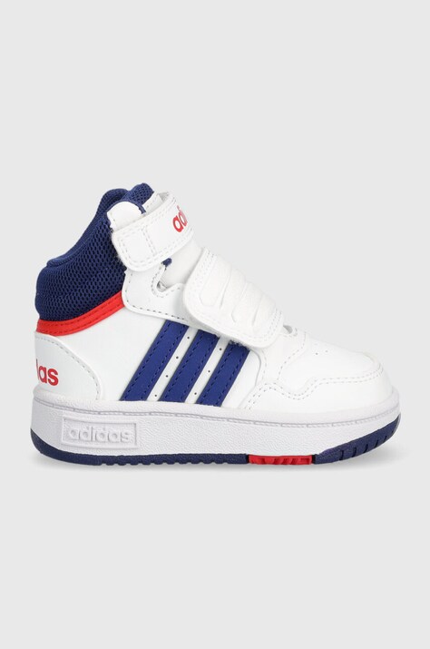 Детски маратонки adidas Originals HOOPS MID 3.0 AC I в бяло