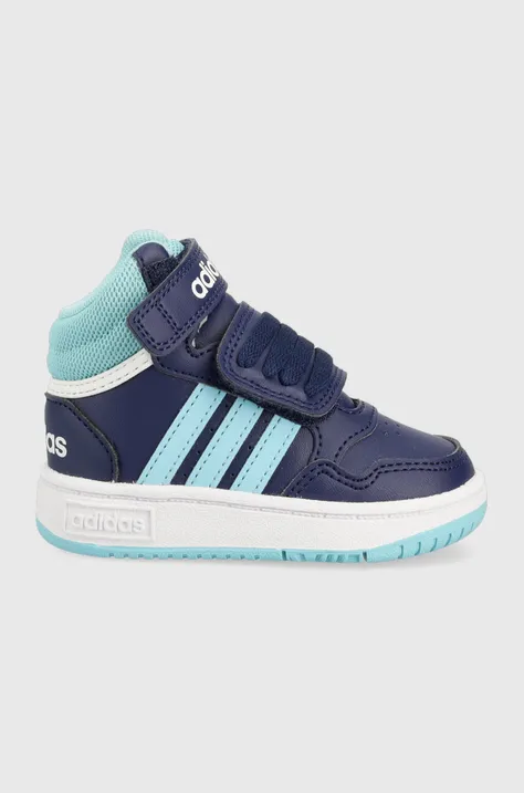 Детски маратонки adidas Originals HOOPS MID 3.0 AC I в синьо