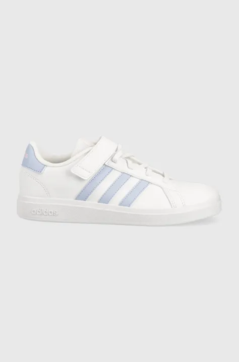 adidas sneakers pentru copii GRAND COURT 2.0 EL culoarea alb