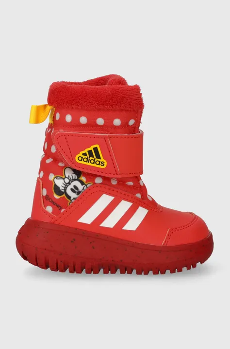 Детские зимние сапоги adidas Winterplay Minnie I цвет красный