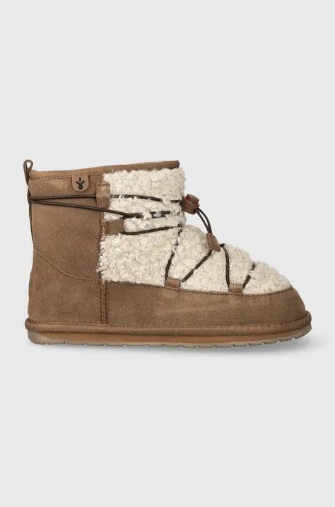 Dječje cipele za snijeg od brušene kože Emu Australia Mauboy boja: smeđa