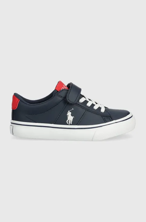 Polo Ralph Lauren sneakers pentru copii culoarea albastru marin
