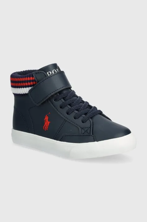 Polo Ralph Lauren sneakers pentru copii culoarea albastru marin