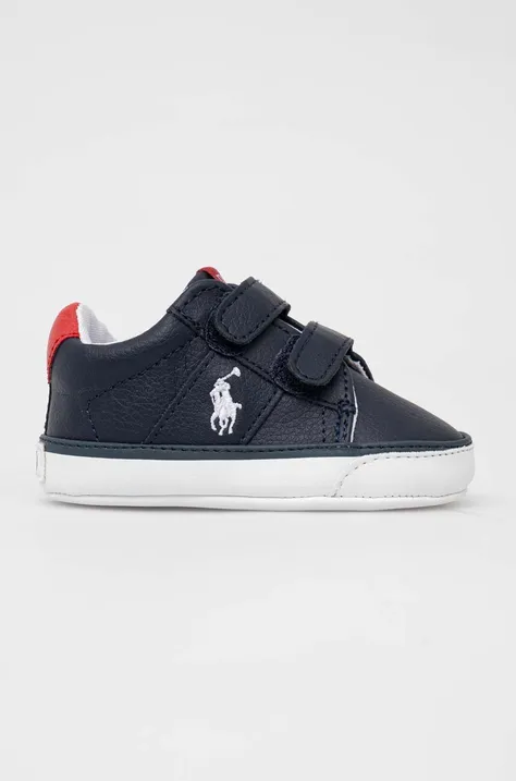 Polo Ralph Lauren pantofi pentru bebelusi culoarea albastru marin