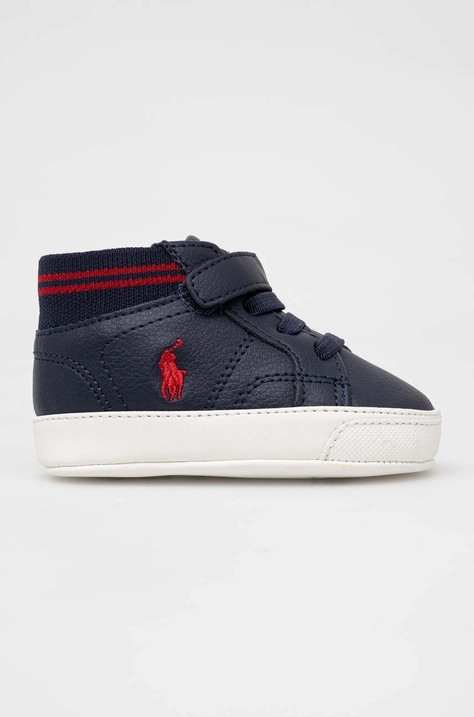 Polo Ralph Lauren pantofi pentru bebelusi culoarea albastru marin