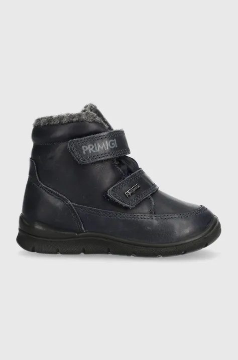 Παιδικές δερμάτινες χειμερινές μπότες Primigi χρώμα: μαύρο