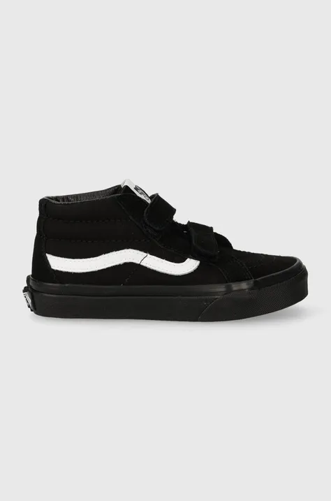 Παιδικά πάνινα παπούτσια Vans UY SK8-Mid Reissue V χρώμα: μαύρο