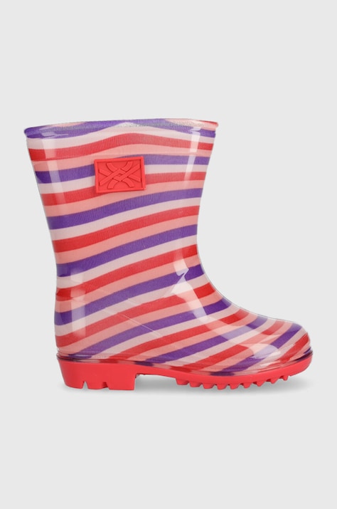 Dječje gumene čizme United Colors of Benetton boja: crvena