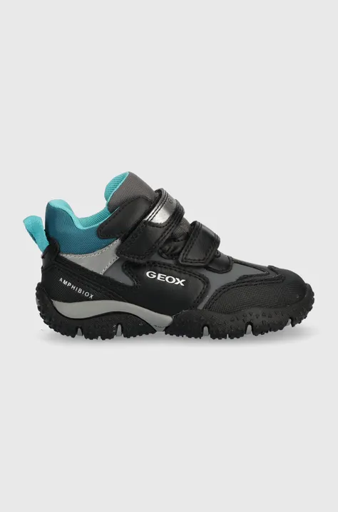 Дитячі зимові черевики Geox колір чорний